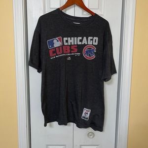 Gray Chicago Cubs Tshirt XL Magestic MLB Authentic Collection